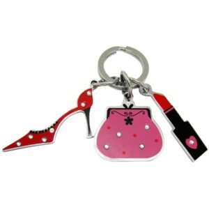 Custom enamel Promotional metal keychain