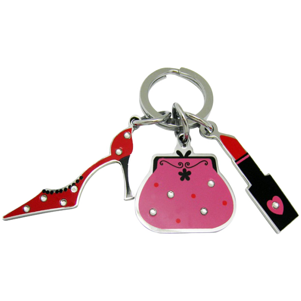 Custom metal enamel promotional key holder Custom metal enamel promotional key holder