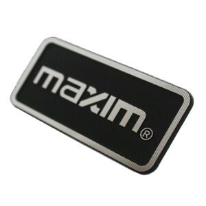 Custom Stamped engraved Aluminium Logo name Plate