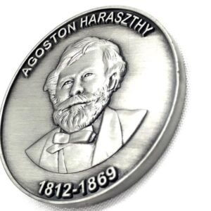 Antique brass 3D engraved metal custom coin