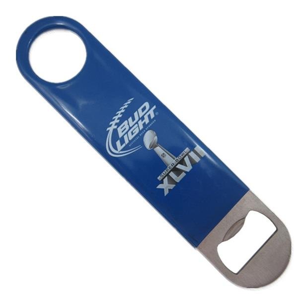 Stainless steel Bar blade bottle opener with custom printing Sleeve