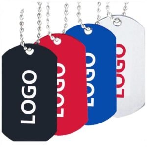 Blank dog tag aluminium andizing color