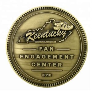 Custom antique gold commeration coins