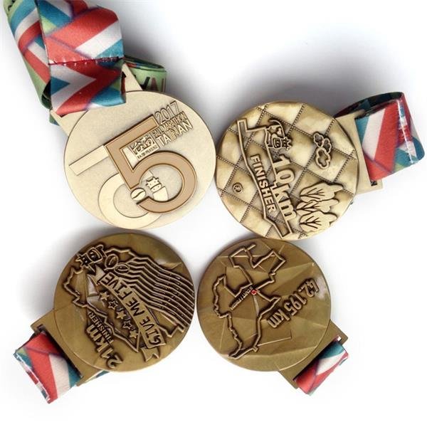 Personalized medals antique gold sport medals Personalized medals antique gold sport medals