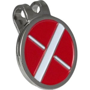 Removeable golf hat clip with custom ball marker