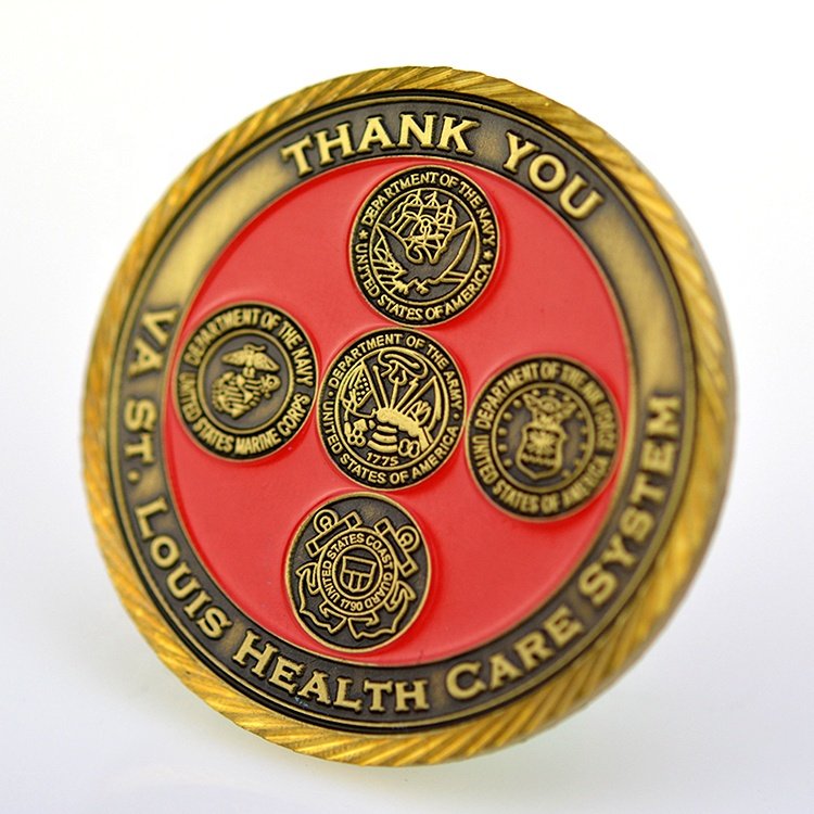 Metal Custom challenge coins with enamel