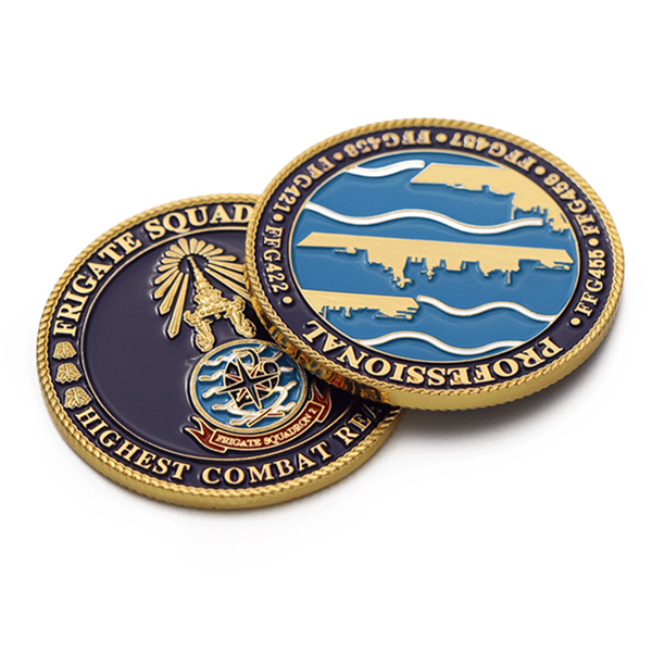 Custom souvenir enamel 3D metal gold Navy coin Custom souvenir enamel 3D metal gold Navy coin