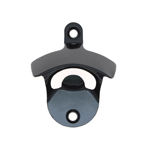 Promotional blank Wall mounted bottle opener in black color finished