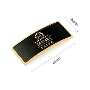 Arc Gold metal enamel Self-Adhesive nameplates
