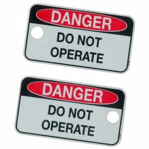 Custom Aluminium DANGER Printing labels