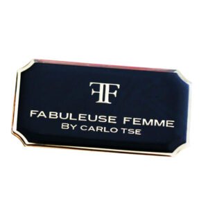 Custom silver metal enamel logo plates