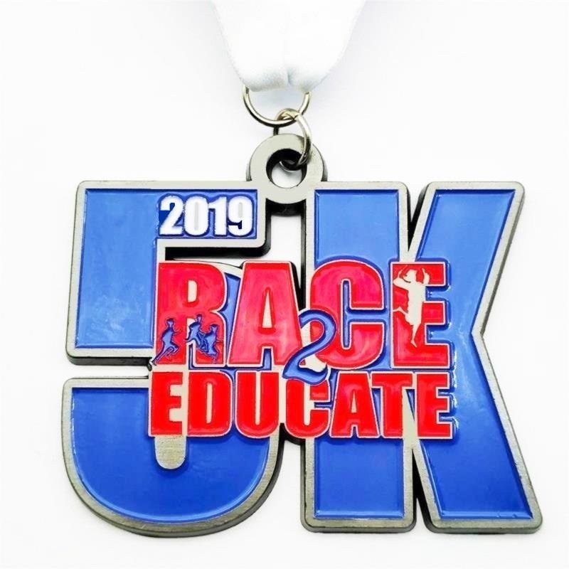 Enamel metal race custom 5K religious medal