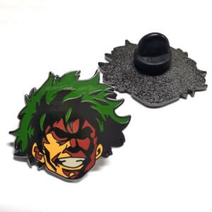 Black metal hard enamel lapel pin