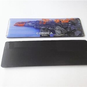 Printing metal fridge magnet with magnetic sheet