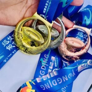 Custom 3D horn 3D building metal medals